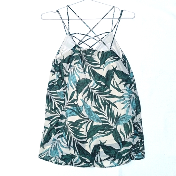 Japna | Tropical Print | Strappy Tank Top | Beach | Boho | Vacation | Chic - Picture 3 of 6
